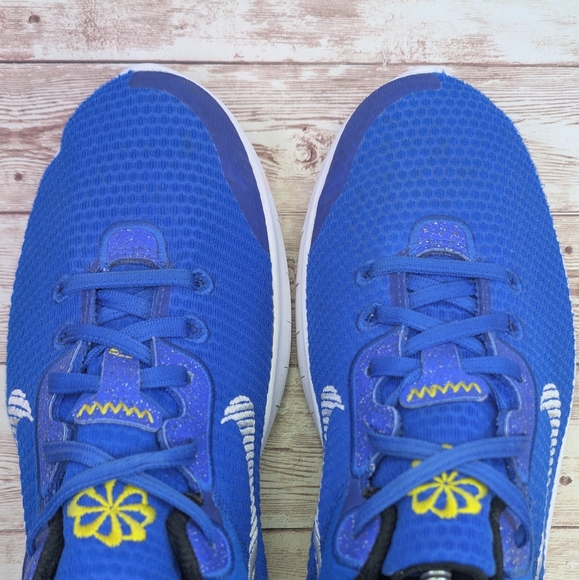 Nike Flex Experience 11 Royal Blue White Yellow Sneaker Trainers Men 8.5   8 1/2 - Picture 3 of 12